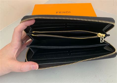 fendi zucca wallet black